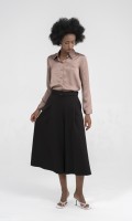 SIXDO Black Wide Leg Tuytsi Pant